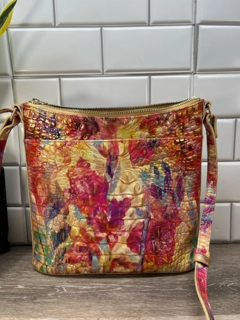 Brahmin Floral Watercolor Crossbody - Picture 2 of 8